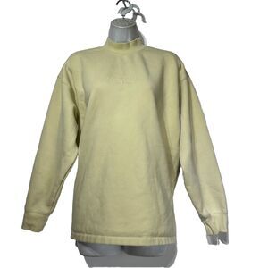 Essentials Fear Of God Crew Neck Canary Relaxed Sweatshirt size XXS
